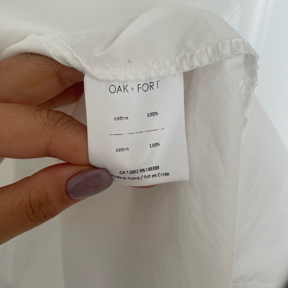 Oak and fort white puff sleeve mini dress - Picture 3 of 8